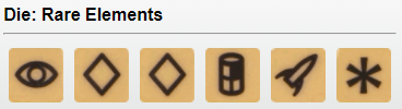 Rare Element (Brown) - 1 Explore, 2 Develop, 1 Produce, 1 Ship, 1 Wild