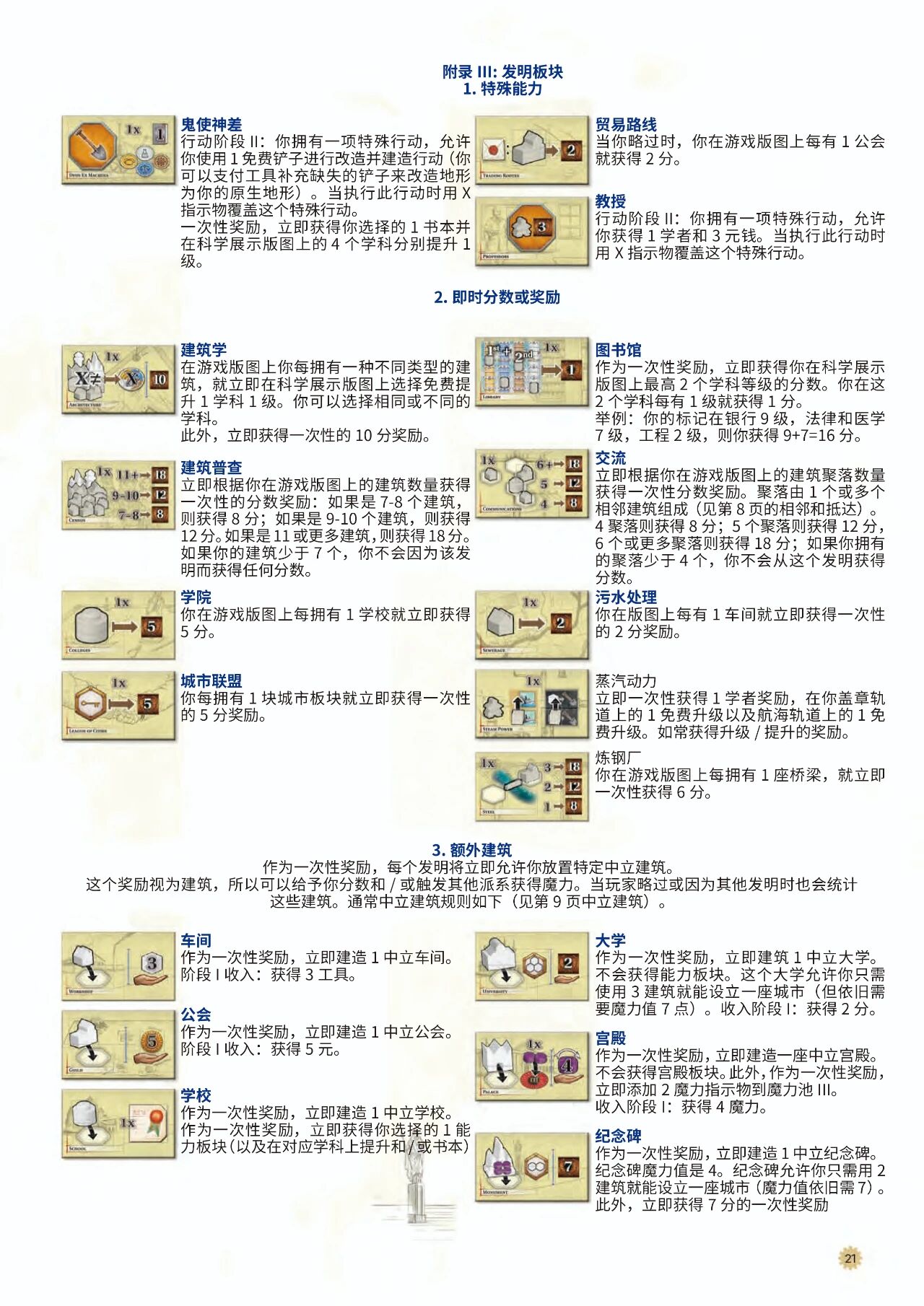 大创造时代规则书第 21 页扫描图