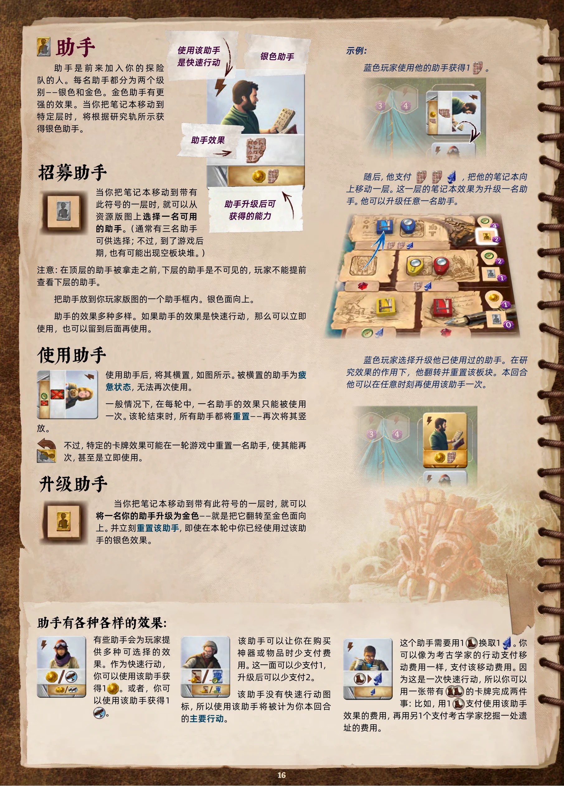 阿纳克遗迹规则书第 16 页:助手