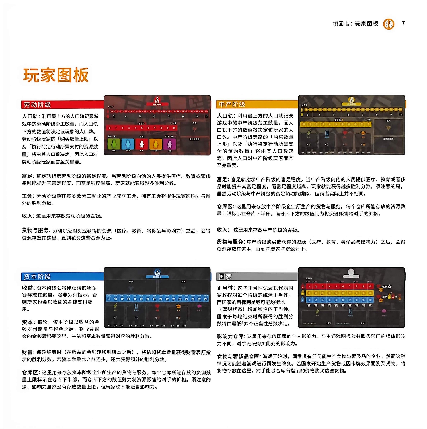 领国者规则书第 7 页扫描图