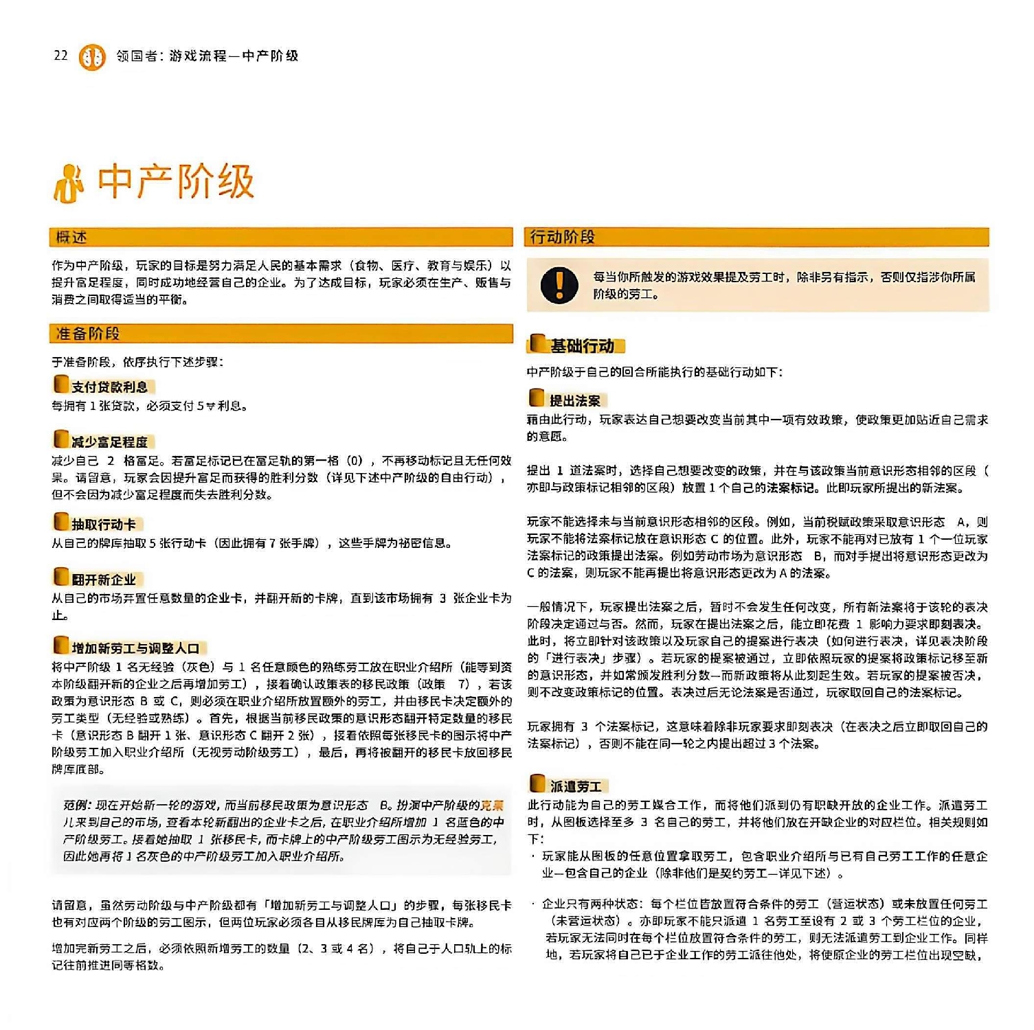 领国者规则书第 22 页扫描图