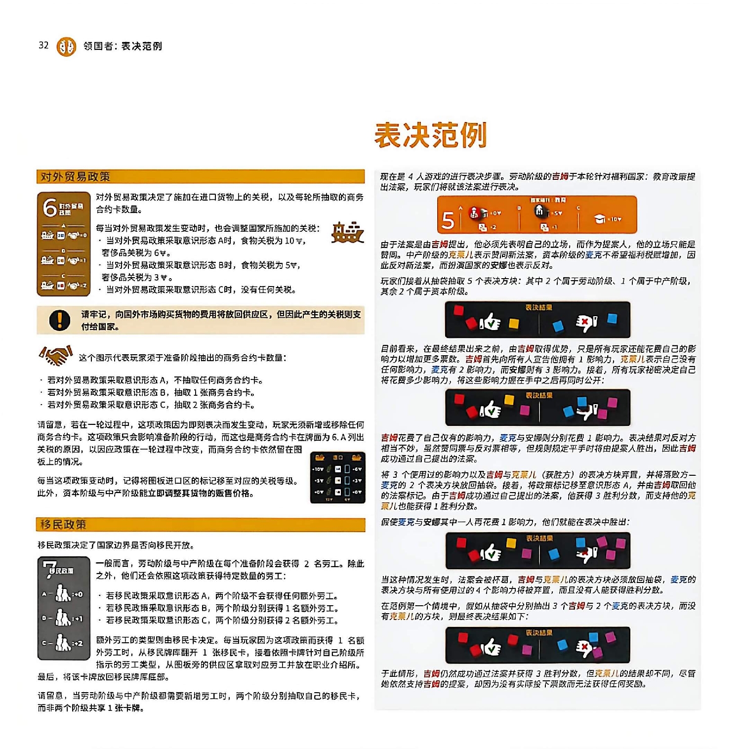 领国者规则书第 32 页扫描图