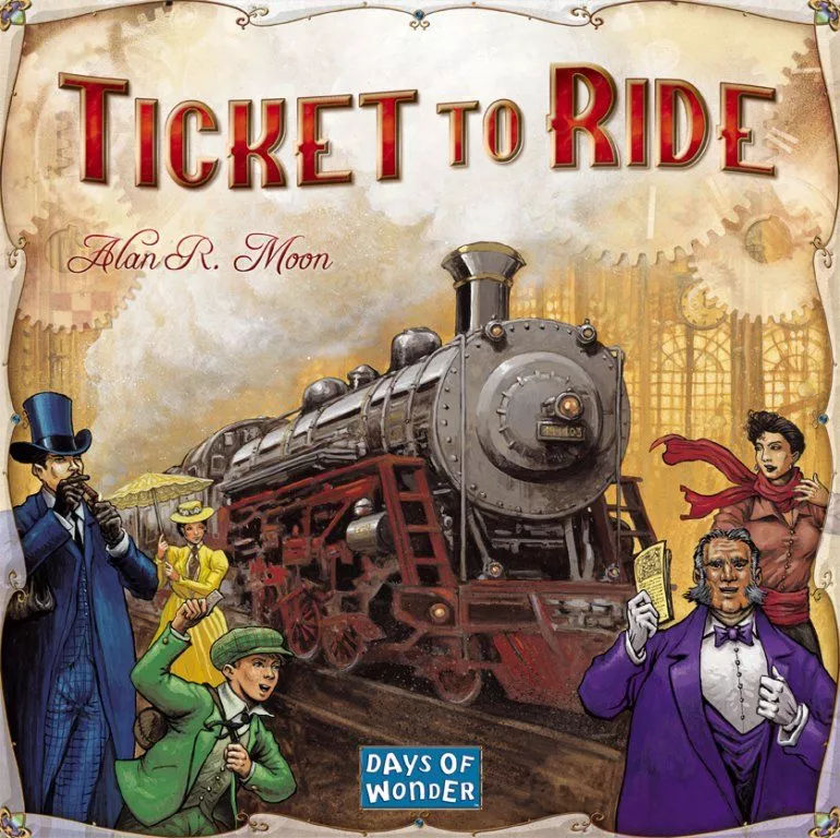 《铁路环游 Ticket to Ride》规则书封面