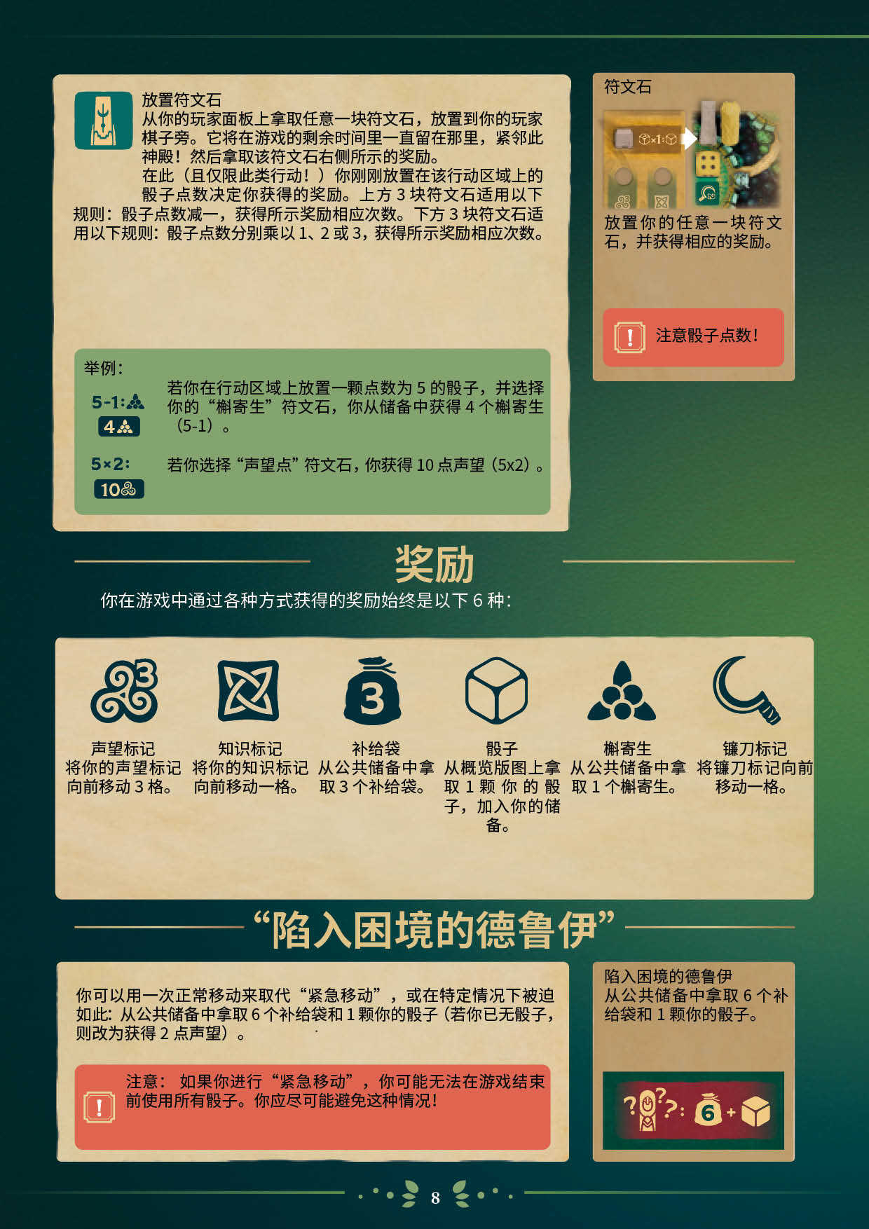 埃多拉的德鲁伊规则书第 8 页扫描图
