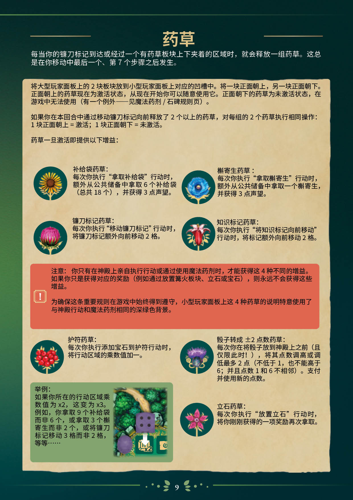 埃多拉的德鲁伊规则书第 9 页扫描图