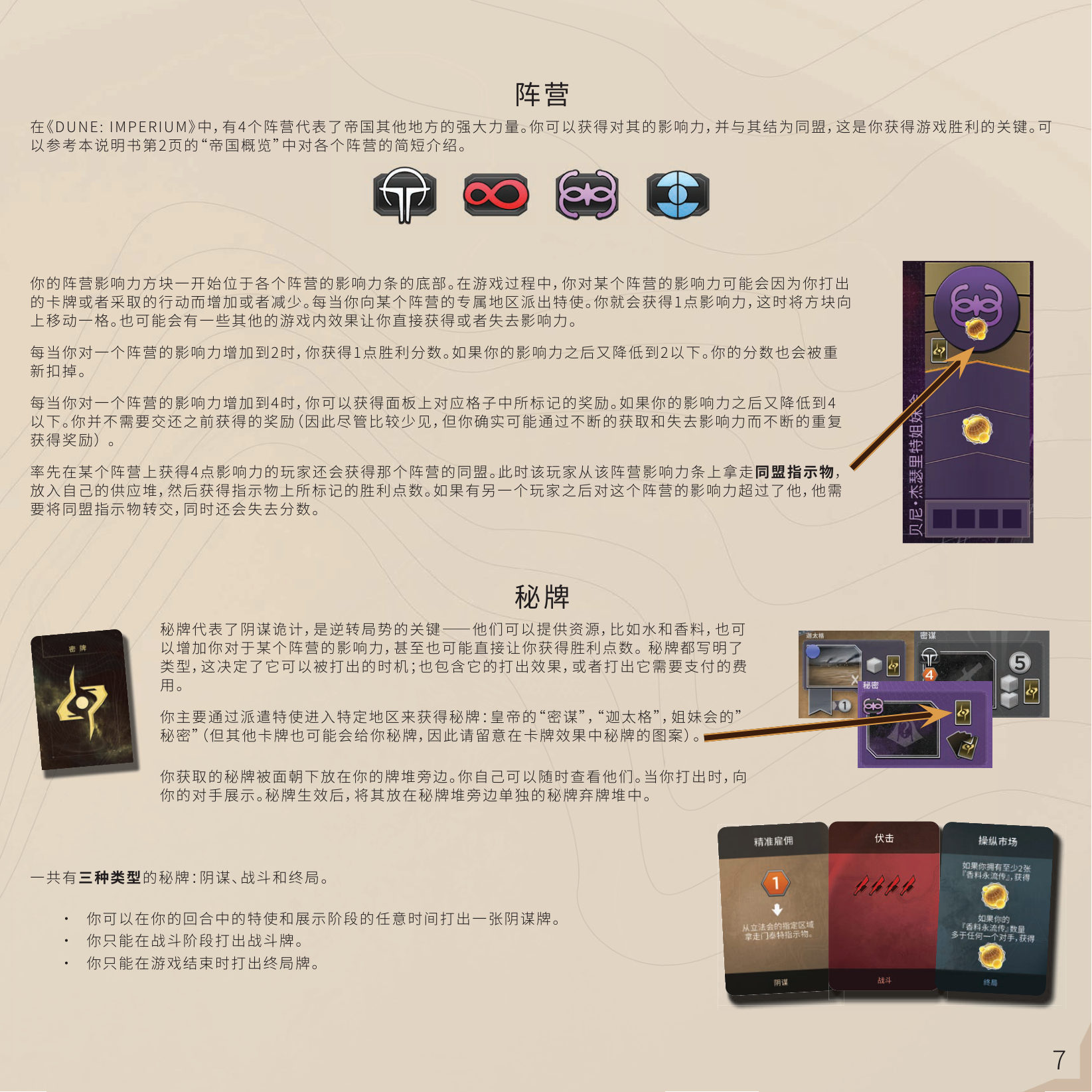 沙丘：帝国 规则书第 7 页