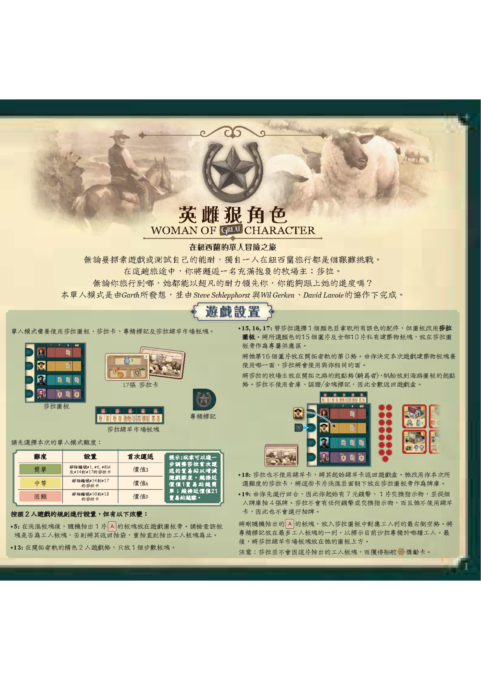 大西部开拓者新西兰开拓史规则书扫描图 23