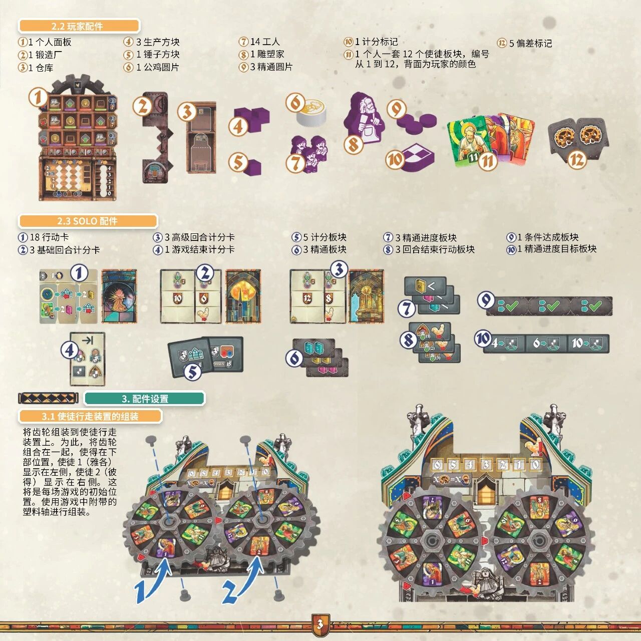 奥洛伊布拉格天文钟规则书第 3 页扫描图