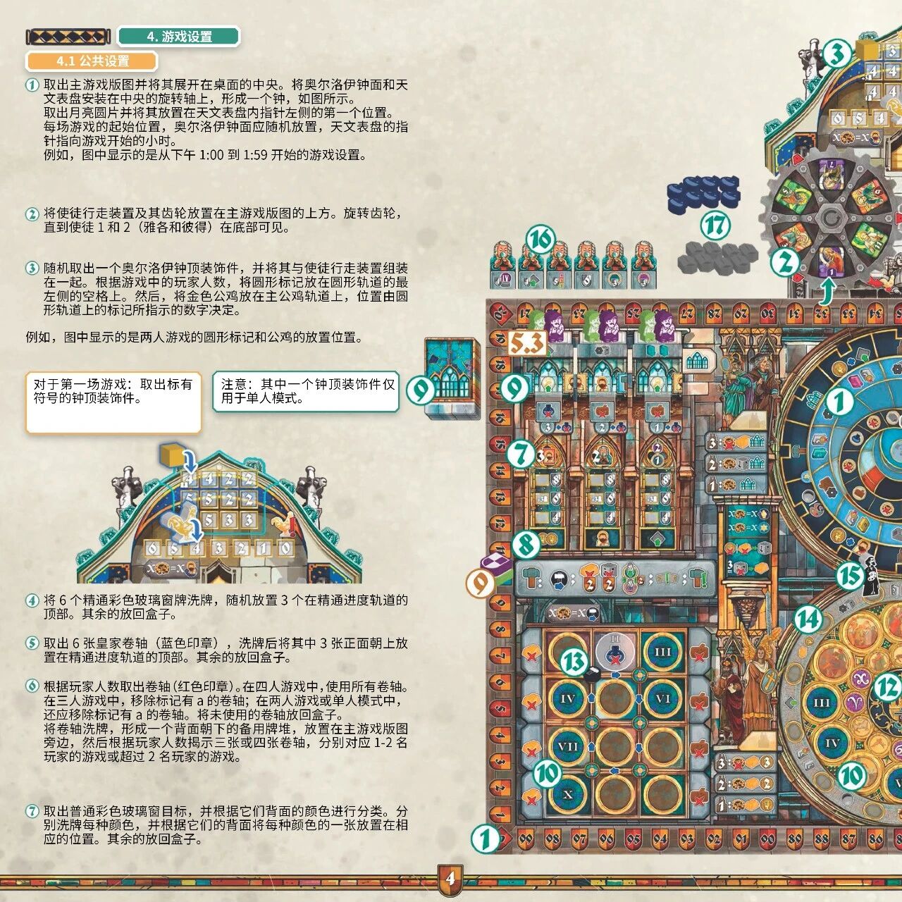 奥洛伊布拉格天文钟规则书第 4 页扫描图