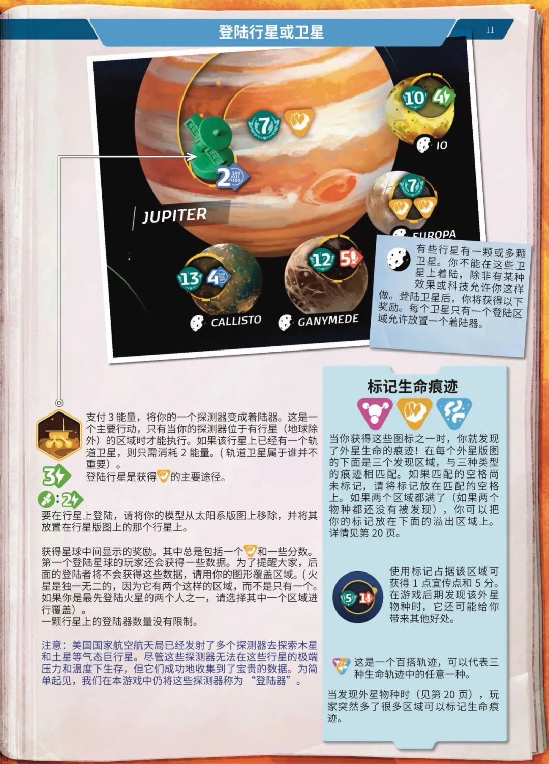 SETI 规则书第 11 页扫描图